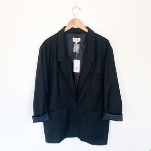 L’atiste women’s oversized two button notched collar lined blazer